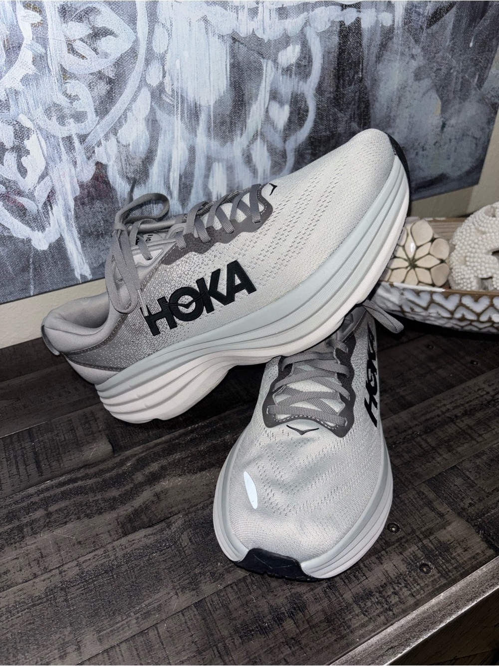 HOKA Bondi 8 men's running shoes SZ 13D - Picture 10 of 13